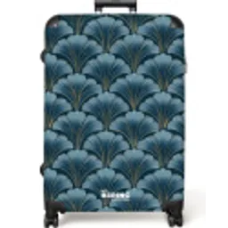Patroon - Ginkgoblad - Blauw NBS - Large koffer - Volwassenen Unisex groot -zzzzzzzzkaufland2