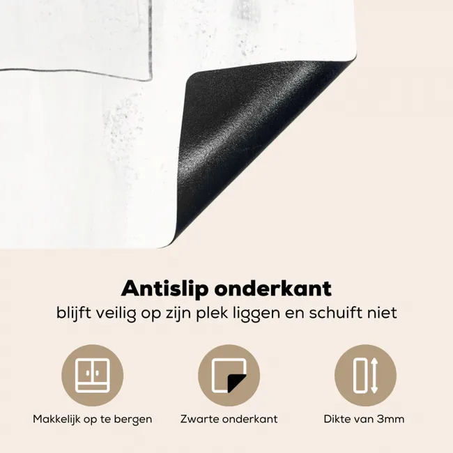 Kunst - Minimalisme - Abstract Inductie beschermer vinyl 3mm middel -sfeer4