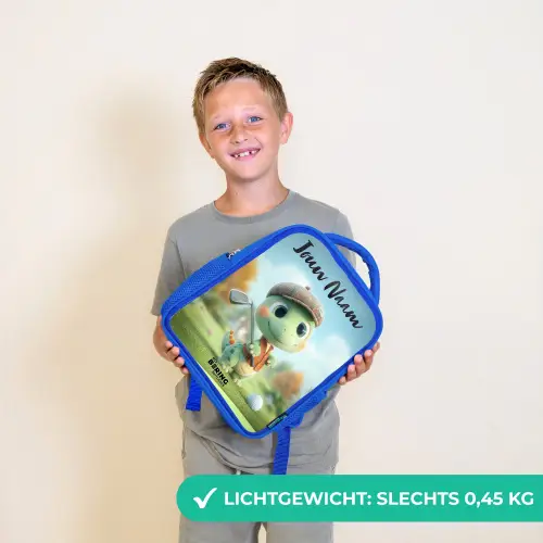 Golf - Dino - Groen Kinderrugzak - Blauw middel -sfeer1_NL