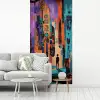 Abstract - Figuren - Kleurrijk fotobehang vinyl groot -woonkamer