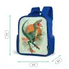Sluipende jager met bladeren Kinderrugzak - Blauw middel -productfoto_formaten