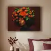 Vrouw - lychee - exotisch Textielframe zwart klein -sfeer1