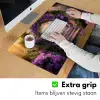 Poort - Paars - Bloemen Muismat XXL klein -sfeer3
