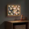 Aap - Dieren - Bruin - Design - Meiden - Jongens Light Box met batterij (Wandlamp kind) middel -sfeer5_kind