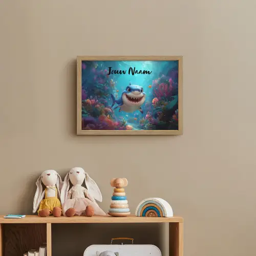 Haai - Onderwaterwereld - Oceaan Light Box met batterij (Wandlamp kind) middel -sfeer2_kind
