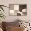Geometrisch - Geweven structuur - Modern canvas 2cm klein -sfeer1