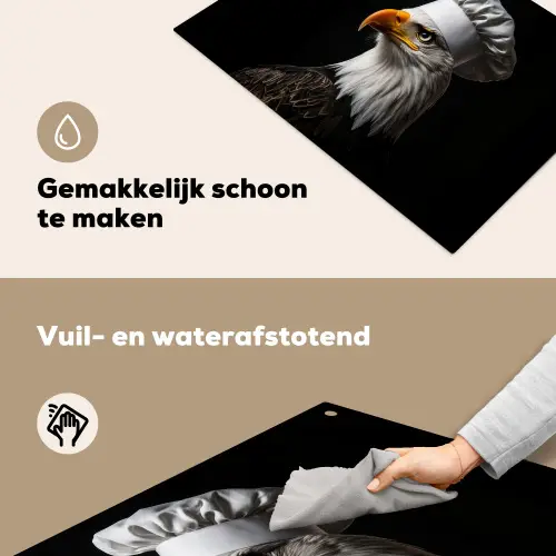 Arend -Amerika - Koksmuts - Vogel - Stoer Inductie beschemer met haakjes klein -ky-schoon-nl