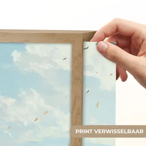 Vos - Gras - Wolken - Oranje Light Box met batterij (Wandlamp) middel -USP_websiteprintNL