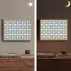 Dessin - Tegel - Blauw Light Box met batterij (Wandlamp) middel 907 -sfeer3