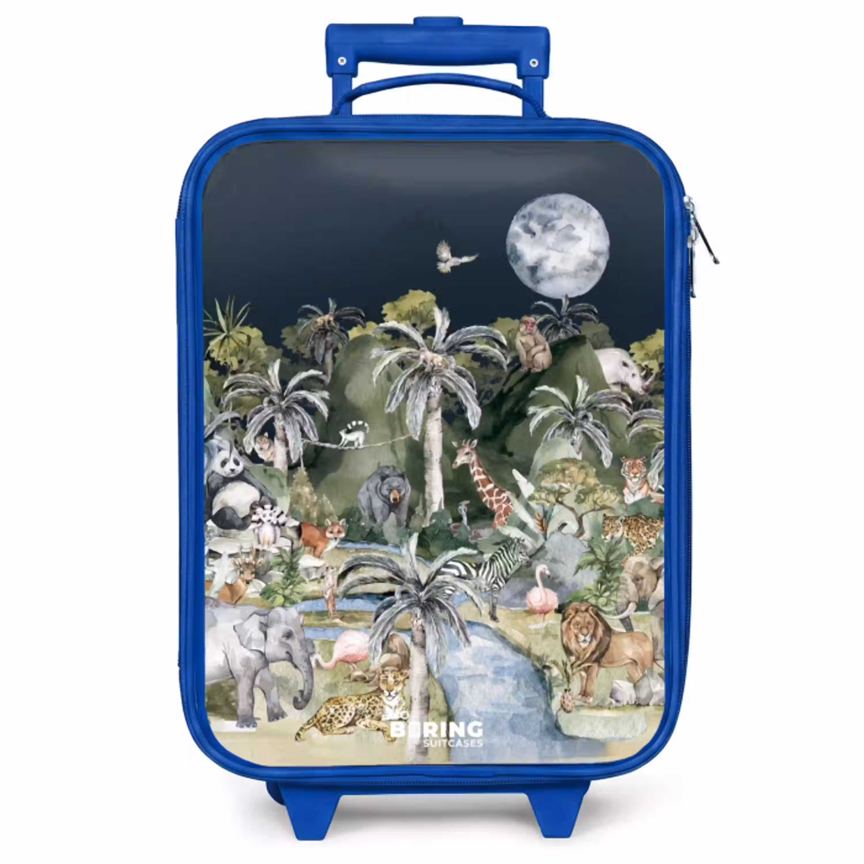 Jungle in de maneschijn Kinderkoffer - Blauw klein -zzz_website3d