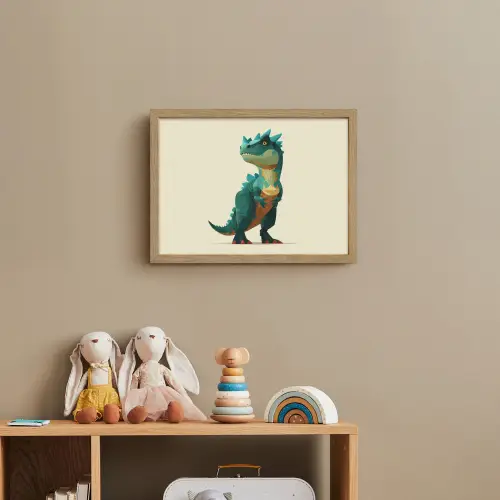 Stekels - Dino - Blauw - Gespierd Light Box met batterij (Wandlamp kind) middel -sfeer2_kind