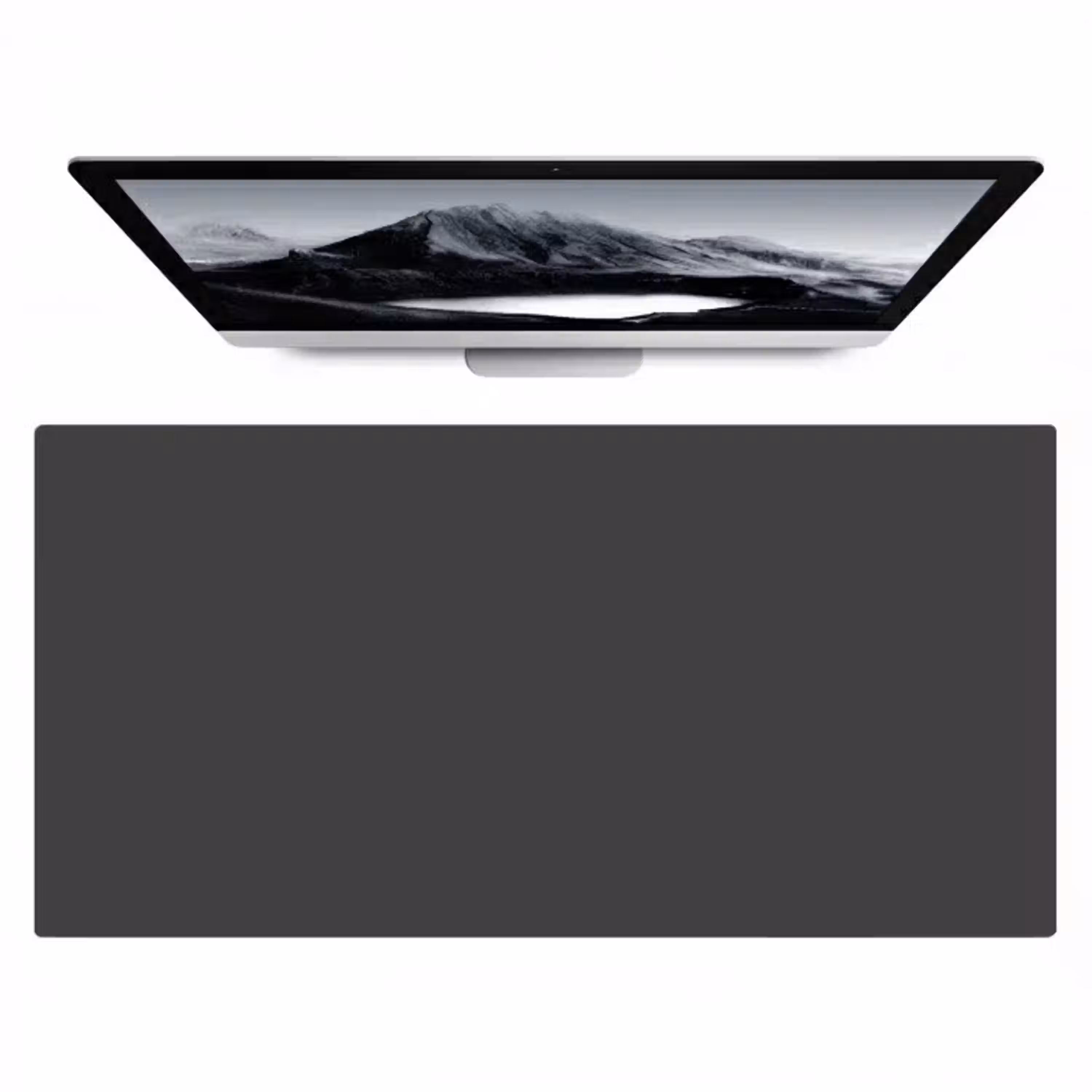 Charcoal - Grijs- Grey Muismat XXL klein 681 -zzz3d