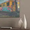 Graffiti - Trein - Street art - Verlaten PET vilt klein -sfeer6_closeup