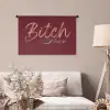 Bitch please - Rood - Blauw Wandkleed katoen middel -sfeer4