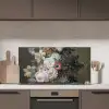 Stilleven met bloemen - Schilderij van Eelke Jelles Eelkema keuken achterwand spatscherm middel -sfeer2