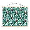 Inductie beschermer - Panterprint - Bladeren - Jungle - Afdekplaat voor kookplaat textielposter latten blank klein -3d