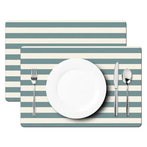 Strepen - Modern - Blauw Placemat vinyl groot 368 -zzsfeer2_Kitchenyeah-website