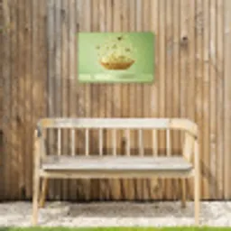Pistache - Taart - Noten - Eten Tuinposter op houten frame 2 cm dik klein -sfeer4