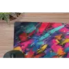 Abstract - Explosie - Neonkleuren muismat rubber klein -closeup