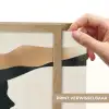 Vrouw - Golven - Zwart Light Box met batterij (Wandlamp) middel -USP_websiteprintNL