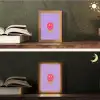 Smiley - Drip - Neon Light Box met kabel (Tafellamp) klein -sfeer3