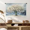 Boom - Winter - Levensboom - Modern - Goud Wandkleed katoen middel -sfeer5