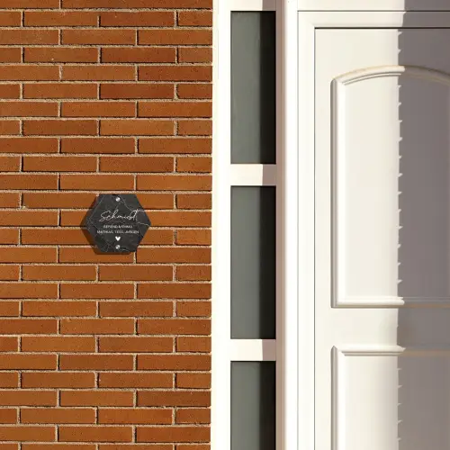 Gebarsten steen - Sierlijk Naambord Hexagon klein -sfeer3-hexagon-XS