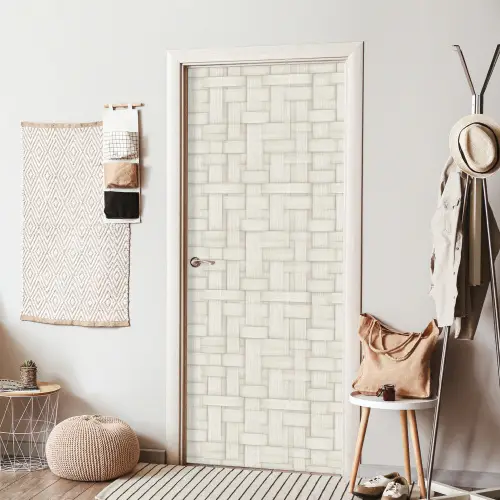 Vlechtwerk - Banen - Beige deurposter klein 289 -sfeer6