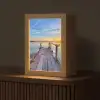 Water - Steiger - Vogels - Zonsondergang - Horizon Light Box met kabel (Tafellamp) klein -z3d_website