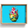 Drakenfruit - Blauw - Levendig Dienblad Rechthoek middel -z3d_shopping