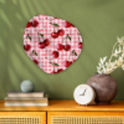 Kersen - Blokken - Rood Wandcirkel Organisch Forex 3mm klein 629 -sfeer2
