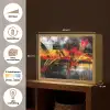 Kunst - Zwart - Abstract Light Box met batterij (Wandlamp) middel -USP_websiteoverzichtNL