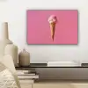Hoorntje - Schepijs - Roze canvas 2cm klein -sfeer6