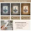 Buddha - Goud - Abstract - Modern Light Box met kabel (Tafellamp) klein -USP_lichtkleurNL