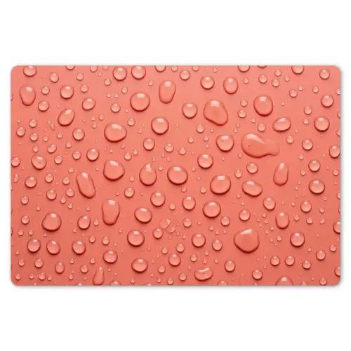 Water - Druppels - Roze Placemat vinyl groot -zzsfeer1_Kitchenyeah-website