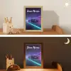 Lichtstralen - Neon - Racewagen - Paars Light Box met kabel (Kinderlampje) klein -sfeer3_kind