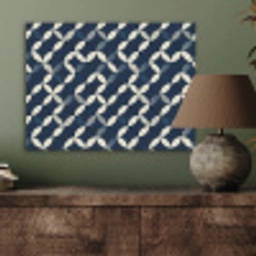 Abstract - Patroon - Blauw PET vilt klein 837 -sfeer2