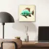 Schubben - Vis - Mint - Minimalistisch aluminium wit klein -sfeer5