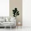 Eikenbladeren - Beige - Groen - Golvende randen fotobehang vinyl groot -woonkamer
