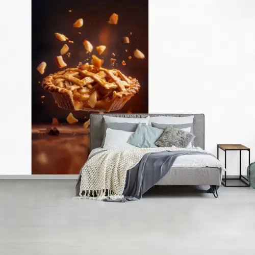 Appel - Taart - Warm - Eten fotobehang vinyl groot -slaapkamer