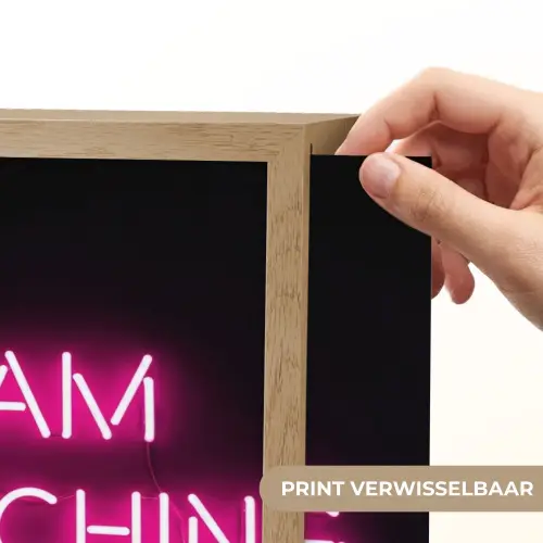 Man - Tekst - Neon Light Box met batterij (Wandlamp) middel -USP_websiteprintNL