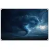 Tornado - Duister - Wolken tuinposter los doek groot -3d