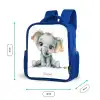 Baby olifant Kinderrugzak - Blauw middel -productfoto_formaten