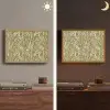 Abstract - Marmer - Groen Light Box met batterij (Wandlamp) middel 907 -sfeer3