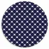 Oceaan - Schelp - Blauw - Wit Wandcirkel plexiglas klein 852 -3d