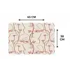Gezichten - Abstract - Rood - Beige Placemat vinyl groot 368 -specs