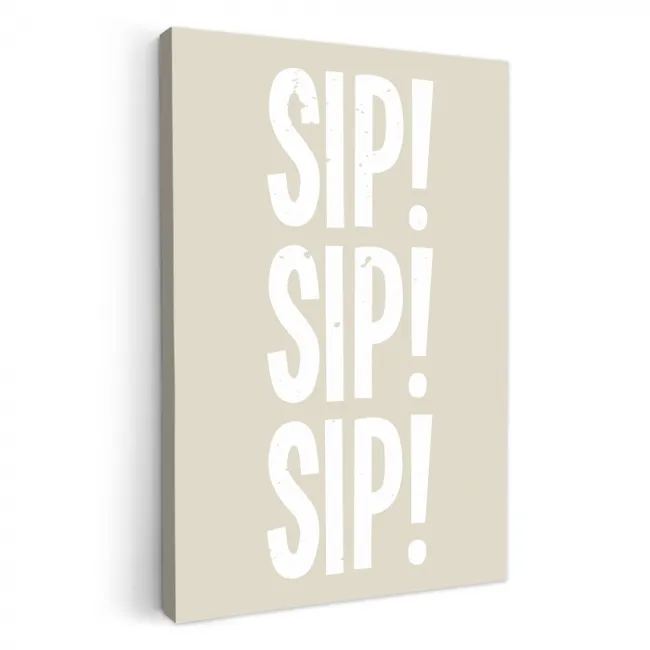 Vintage - Decoratie - Japandi - Wit KitchenYeah - Keuken - Canvas klein -3d