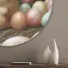 Konijn - Paaseieren - Stilleven Akoestische PET Vilt - Rond klein -sfeer5_closeup