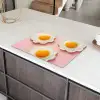 Eieren - Bloem - Roze Inductie beschermer vinyl 3mm klein -sfeer8