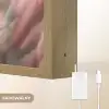 Eenhoorn - Meisje - Roze - Bloemen - Sprookje Light Box met batterij (Wandlamp kind) middel -USP_websiteoplaadbaarNL